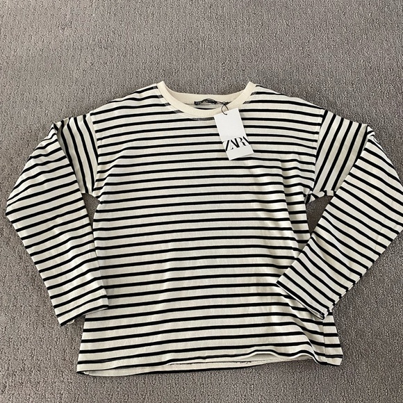 Zara Oversized Striped Shirt - Picture 5 of 8